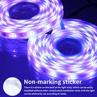 led strip light lamp string lighting waterproof rgb 5050 led light band bluetooth music sync with color changing for home party