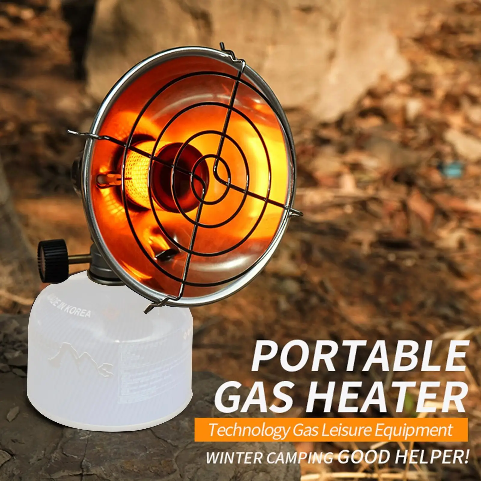 Portable Outdoor Camping Heating Gas Stove Outdoor Heating Heating Travel Heater Camping Tent Gas Stove Winter G4Z2