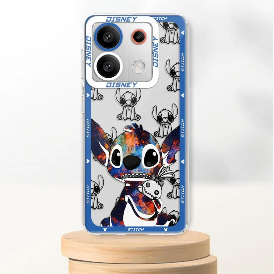 Disney Stitch Case for Xiaomi Redmi Note 11Pro 9 11s 12 Pro Plus 10 11 9s 10s 13 10Pro 12s 9Pro Soft Phone Cover Capa