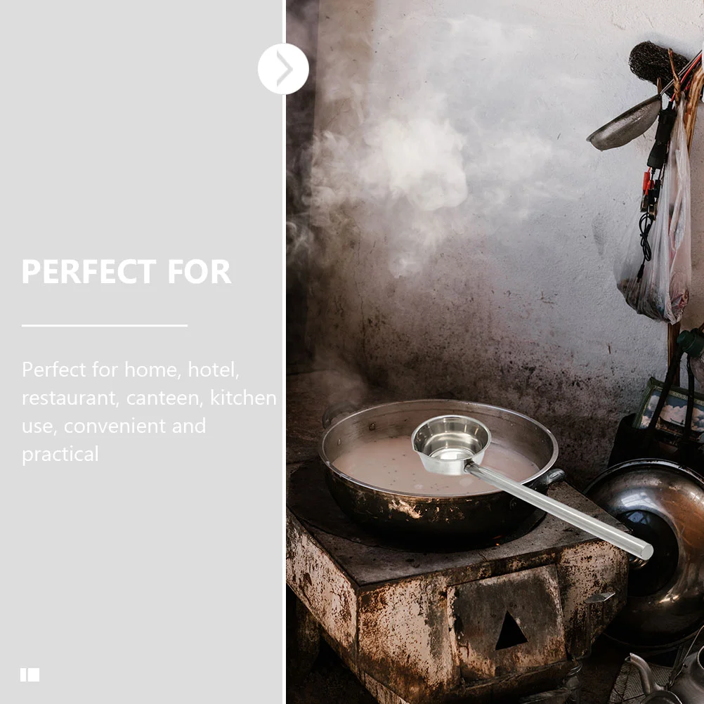 Ложка из нержавеющей стали половник для супа совок волос бытовой кухонный гаджет