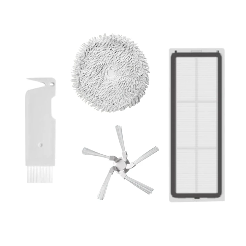 

Promotion!4Pcs Replacement Parts For Xiaomi Dreame W10/W10 Pro Robot Vacuum Cleaner Washable Hepa Filter Mop Cloth Side Brush