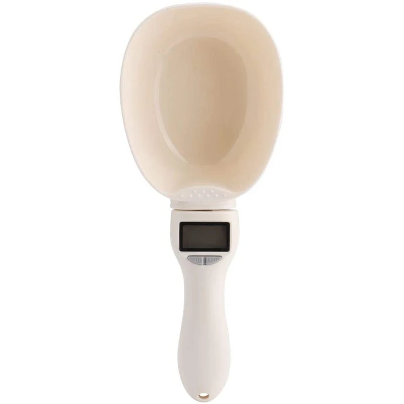 Pet Food Measuring Scoop Dog Food Measuring Cup,Digital Scale Spoon Detachable Cup Feeding Bowls For Measuring Pets Food