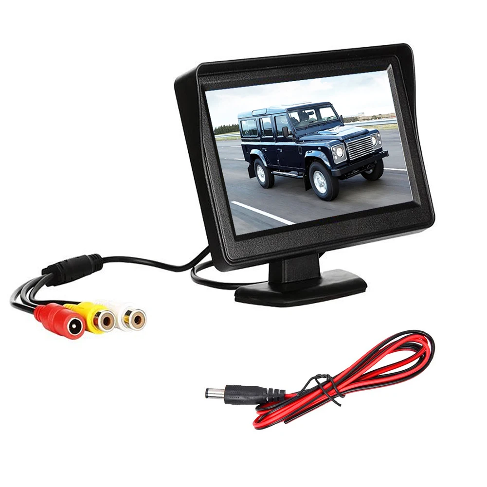 

1pc Universal 4.3 Inch TFT LCD Car Reversing Screen Auto High-definition Rear View Kit Reverse Parking Camera Accessories