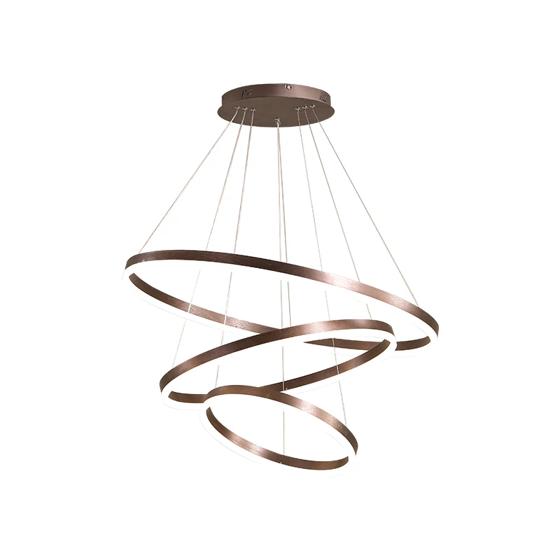 

Designer Simple Bar Led Line Nordic Lighting Decoration Living Room Ring Bedroom Chandelier