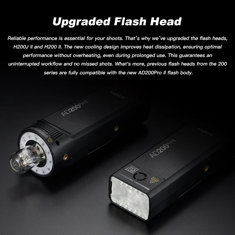 Аккумулятор Godox AD200 pro II Flash 200 Вт 1/8000 HSS 2980 мАч