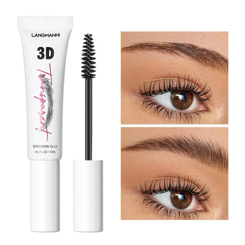 

Brow Fix Gel Eyebrow Mascara Waterproof 15ml Waterproof Sweat-Proof Brow Makeup Liquid Eyebrow Shaping Gel Long-Lasting Eyebrow