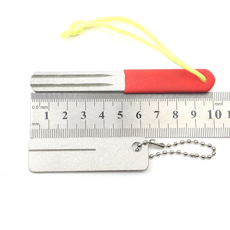 Fishing Hook Sharpener Portable Diamond Knife Mini EDC Pocket Fish Sharpen Tool For Camp Hike Outdoor Accessory | Спорт и