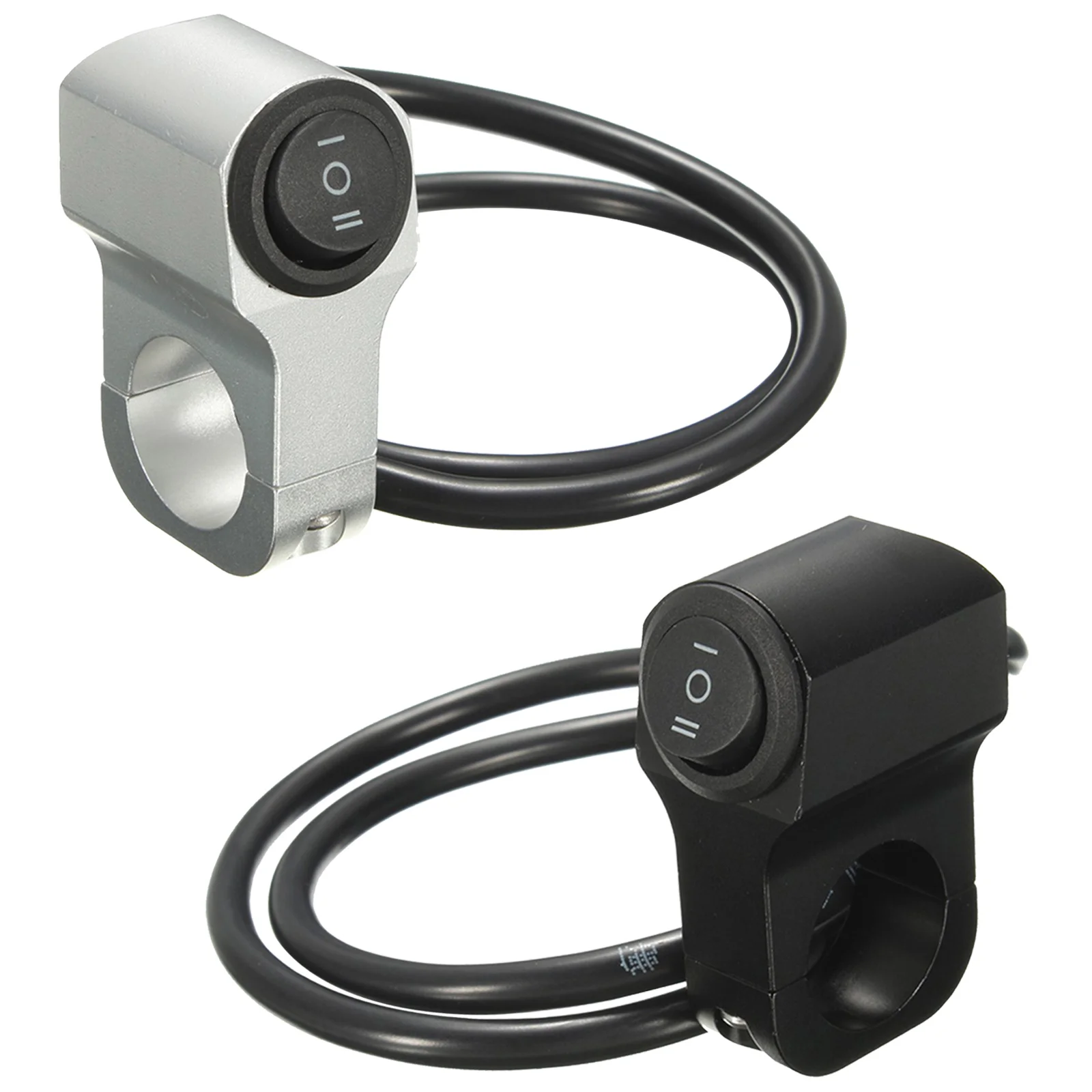 

Aluminum 22Cm 7/8in Alloy Motorcycle Handlebar Headlight Switch Three-position Waterproof Switch 12V Fog Spotlight Retro Switch