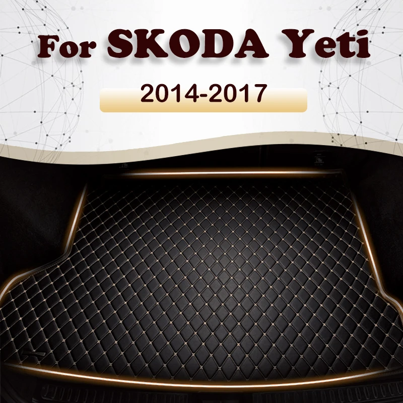 

Коврик для багажника автомобиля SKODA Yeti 2014 2015 2016 2017, пользовательские автомобильные аксессуары, украшение интерьера автомобиля