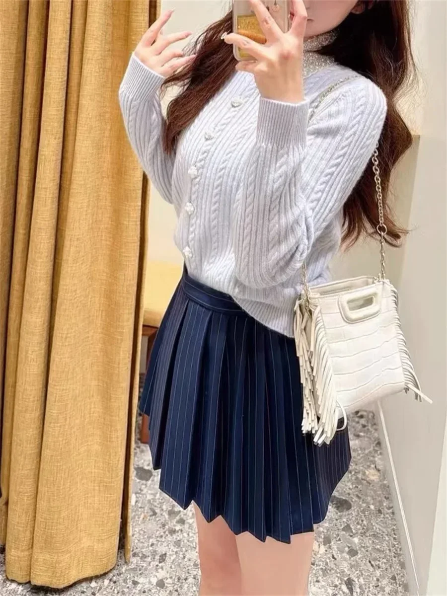 Женское вязаное кардиганское пальто с отложным воротником 2022 ранняя весна