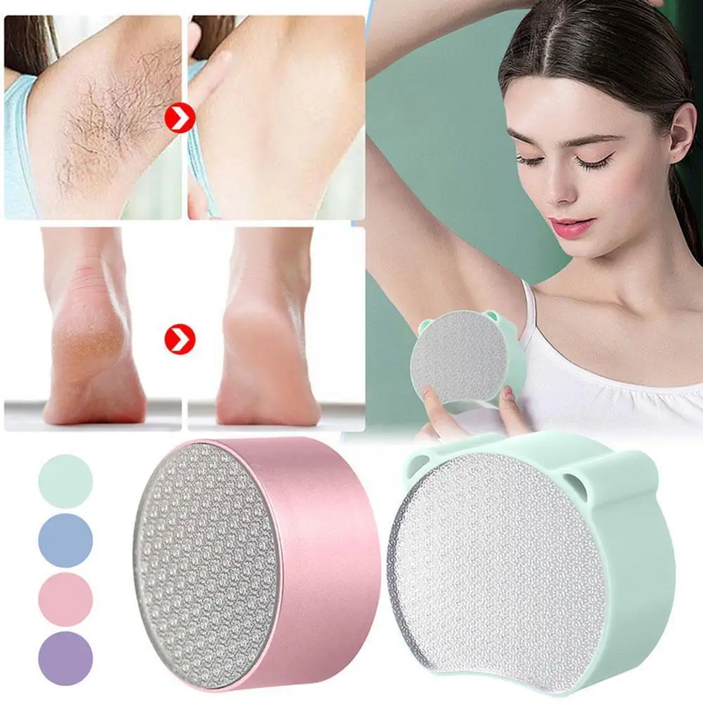 

2-in-1 Double Sided Glass Hair Grinder Foot Grinder Manual Physical Cleaning Easy Reusable Epilator Tool Epilator Safe D5c9