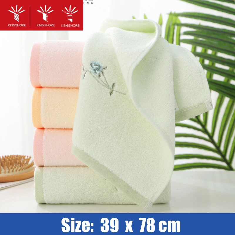 

100% Cotton Bath Towel Set Embroidery Absorbent Soft Thicken Friendly Face Hand Shower Towel Quick-Dry High Quality Bath Towels