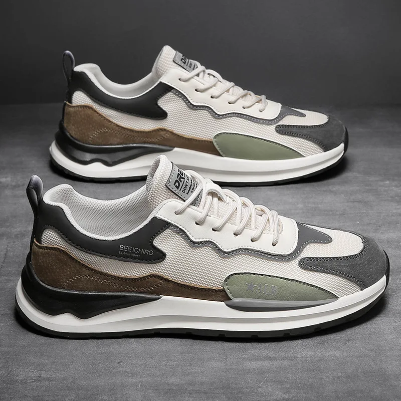 

Летняя новая повседневная мужская обувь, модная индивидуальная спортивная обувь Forrest Gump, кожаная Всесезонная трендовая универсальная спортивная обувь