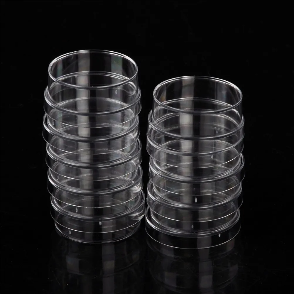 

JETTING Lab Supply 10 шт практичные стерильные чашки Петри с крышками для электронных бактериальных дрожжей, химический инструмент, лабораторные поставки