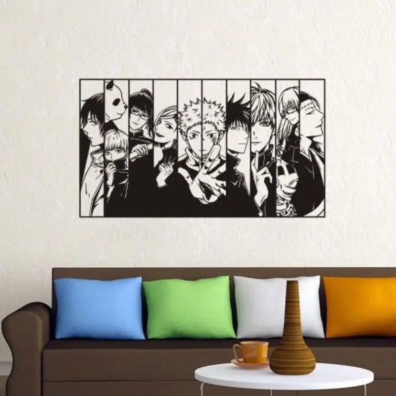 Виниловая наклейка на стену в стиле аниме