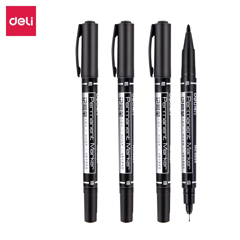 

Deli водонепроницаемые маркеры черного цвета