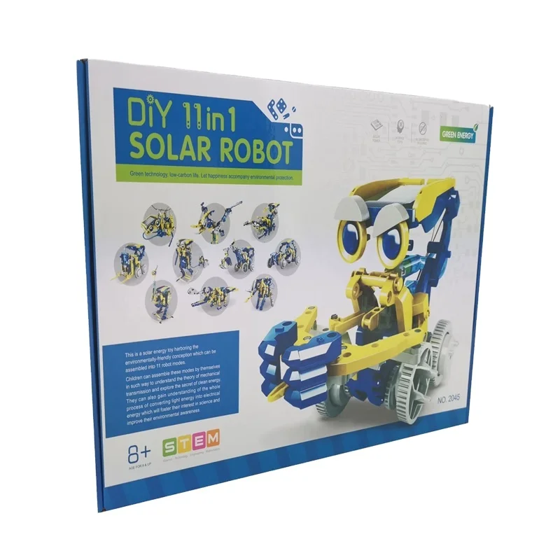 

Solar energy assembled 11 in 1 smart toys