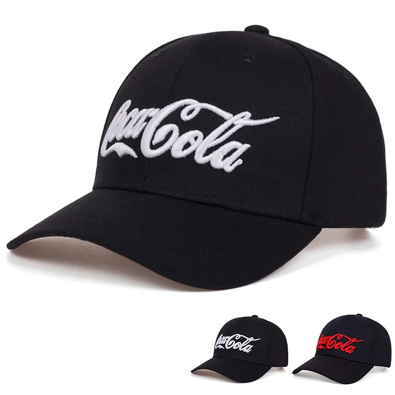 

Coca-Cola Spring and Autumn Seasons Men's Baseball Cap Letter Embroidery Hat Ladies Peaked Cap Outdoor Sports Sun Hat Sun Hat