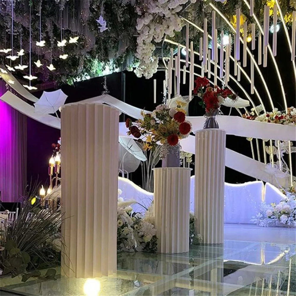 Складной цилиндр из бумаги стелаж для выставки товаров столбы свадьбы десерт