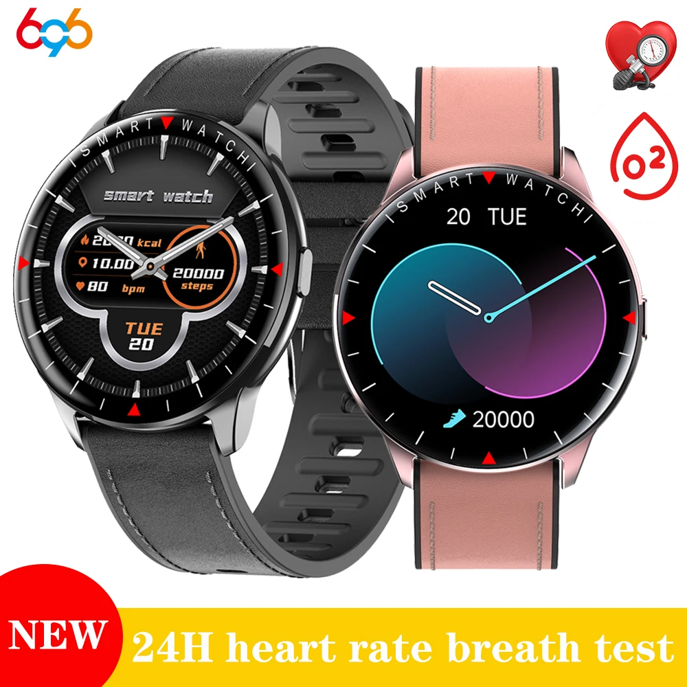 

New Men 1.32 Inch Full Touch Smart Watch Heart Rate Breathing Testing Weather Sports Fitness Tracker Waterproof Women Smartwatch