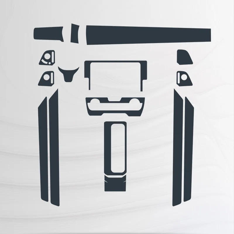 

For Honda Civic 2016-2021 TPU Transparent Protective Film Car Interior Stickers Central Control Gear Door Air Navigation Panel