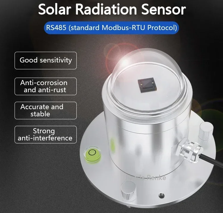 Аналоговый выход RS485 датчик солнечного излучения экономичный металлический