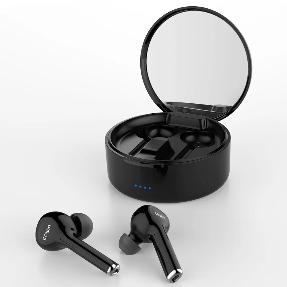 

Беспроводные наушники COWIN KY03, Bluetooth 5,0, спортивные водонепроницаемые наушники с зарядным чехлом, Нагнетающие басы с микрофоном