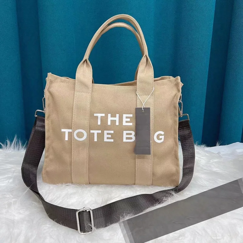 

Brands Designer Tote Bags for Women Luxury Handbags Large Capacity Canvas Shoulder Crossbody Bags Simple Shopper Purses 2023 Sac
