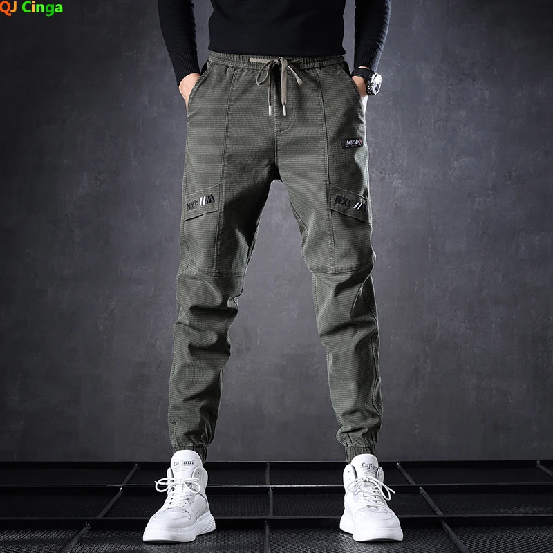 

Spring New Green Jeans Male Teenagers Korean Version of The Harlem Pants Fashion Popular Casual Work Trousers Dark Grey Slacks