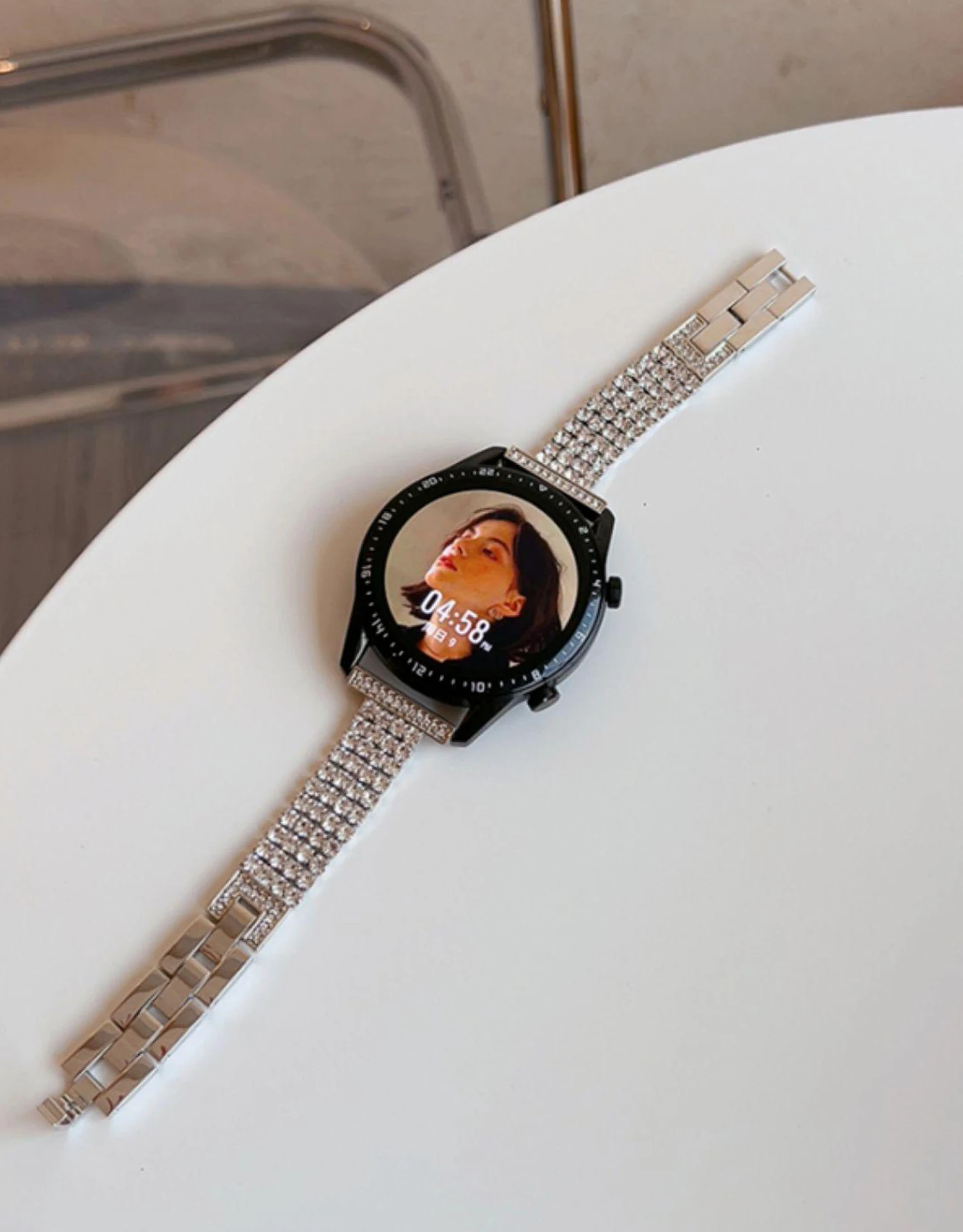 22mm watch strap for galaxy watch 3 strap 20mm huawei watch GT2 46MM/watch GT for huami amazfit GTR 47mm Metal diamond bracelet