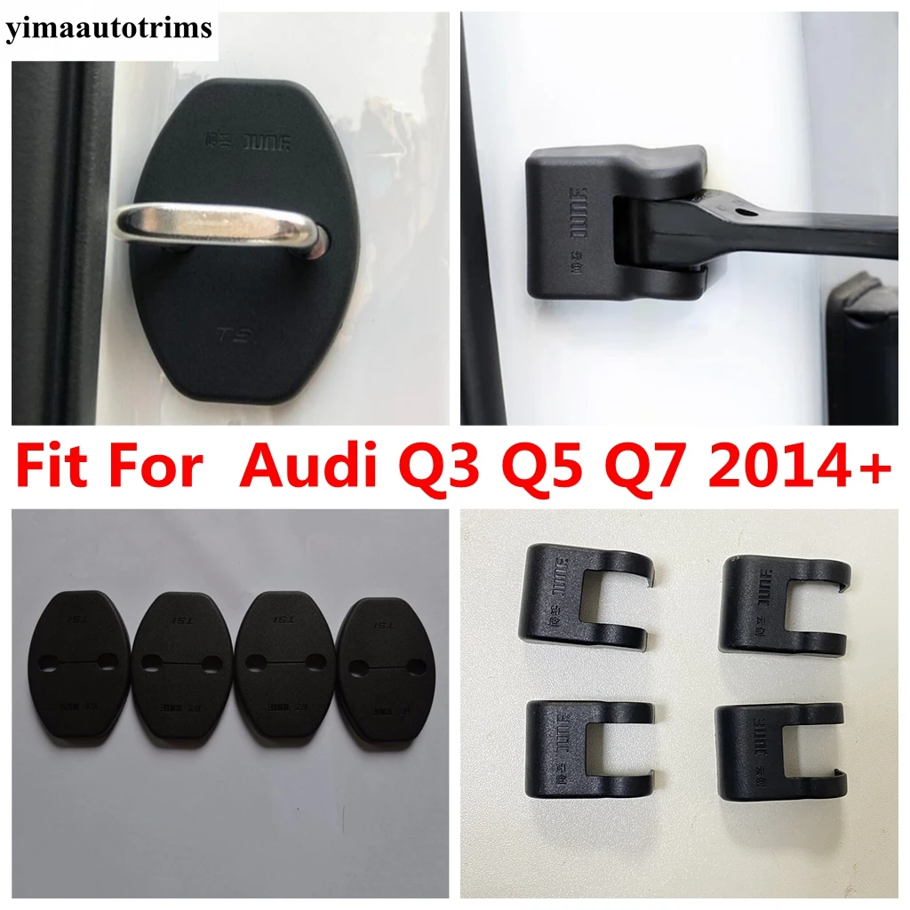 

Car Door Lock Limit Stop Stopper Rust Waterproof Protector Cover For Audi Q3 Q5 Q7 2014 - 2023 Plastic Accessories Interior Kit