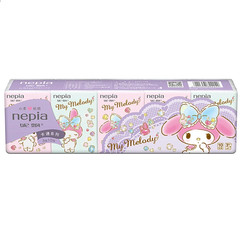 

Anime Kuromi Cartoon Kittys Kids Toys Kawaii Square Tissue Paper Birthday Gift Cinnamoroll Pompompurin
