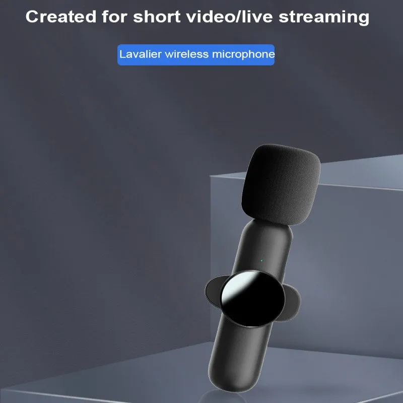 

K3 Wireless Lavalier Microphone One Drag Two Noise Reduction 2.4G Mini Collar Microphone Home Dynamic Microphone