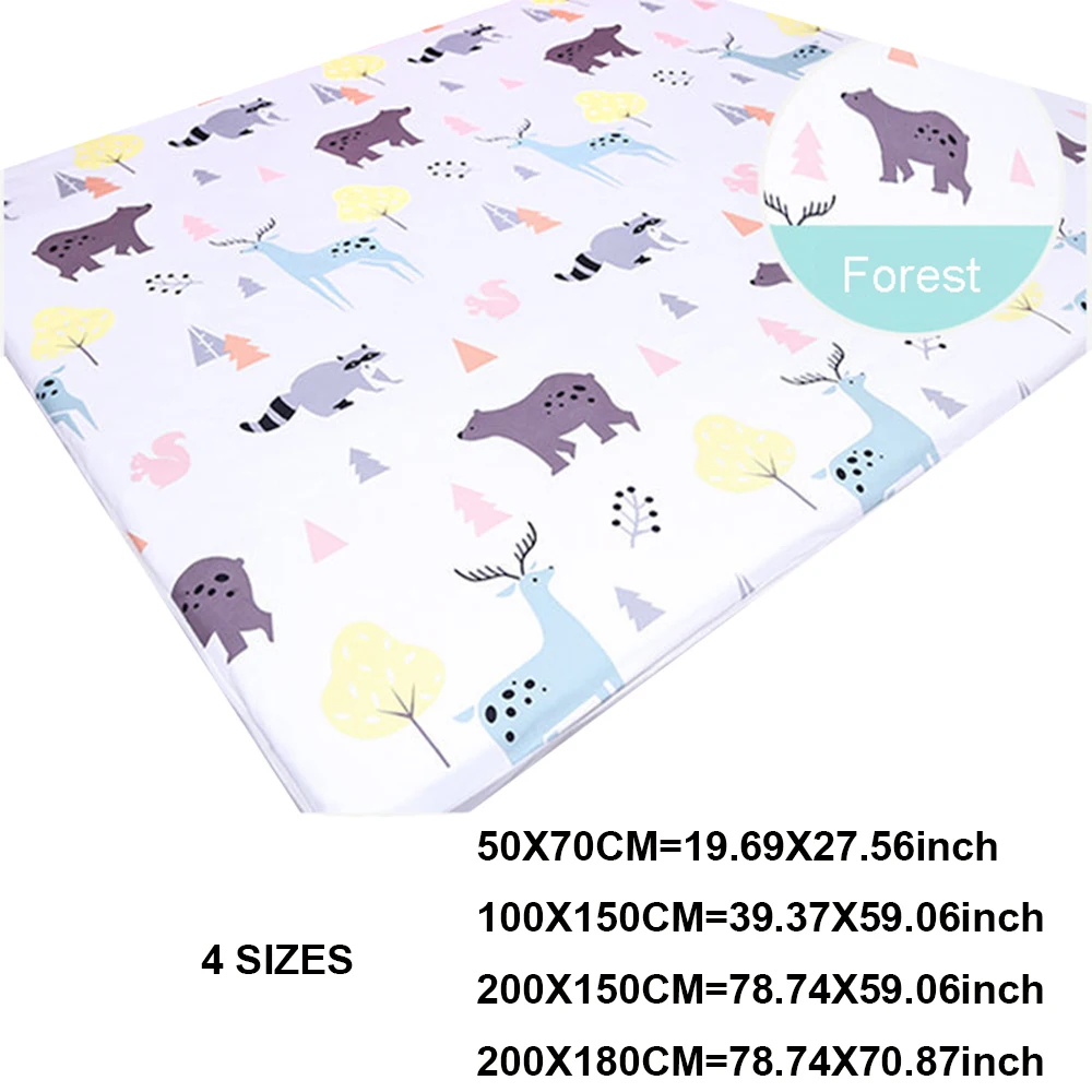 Large Size Waterproof Sheet for Kid Baby Diaper Changing Pads Covers Reusable Washable  Bed Protector Mattress with Elastic Band images - 6