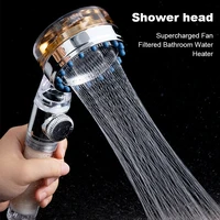 whyy shower head pressurized water shower single head with turboprop small fan rubbing back brush bathroom toilet accessories