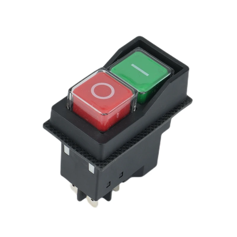 

Electromagnetic Push Button Switch Protection 250V 16A Waterproof Magnetic On Off KLD28 Start Stop For Workshop Machines