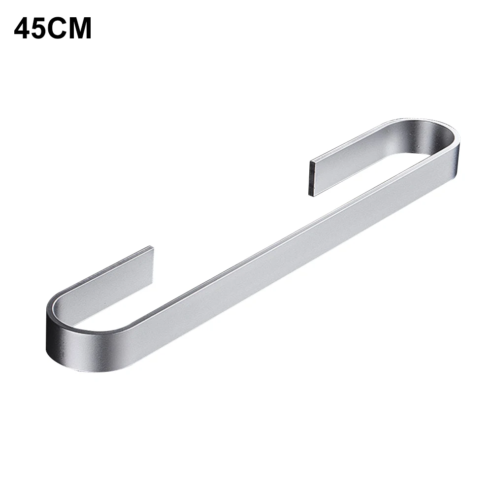 

Storage Rack Self Adhesive Home Hanging Organizer Solid Punch-free Bathroom Holder Towel