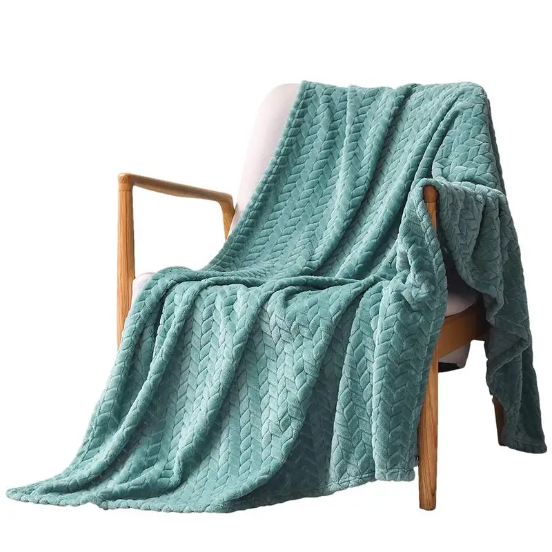 łzać na sofę Koce Koc łóżko Duży koc flanelowy Pszenica Ucho Ciepłe koce kanapę Miękkie