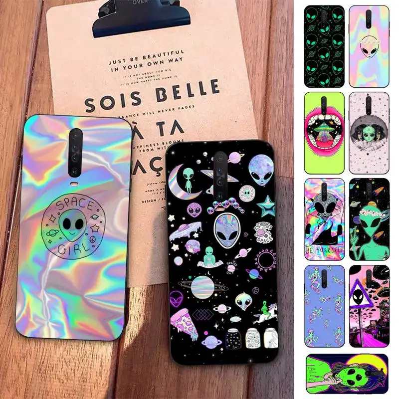 

Aesthetics Cartoon alien space Phone Case for Redmi 5 6 7 8 9 A 5plus K20 4X S2 GO 6 K30 pro