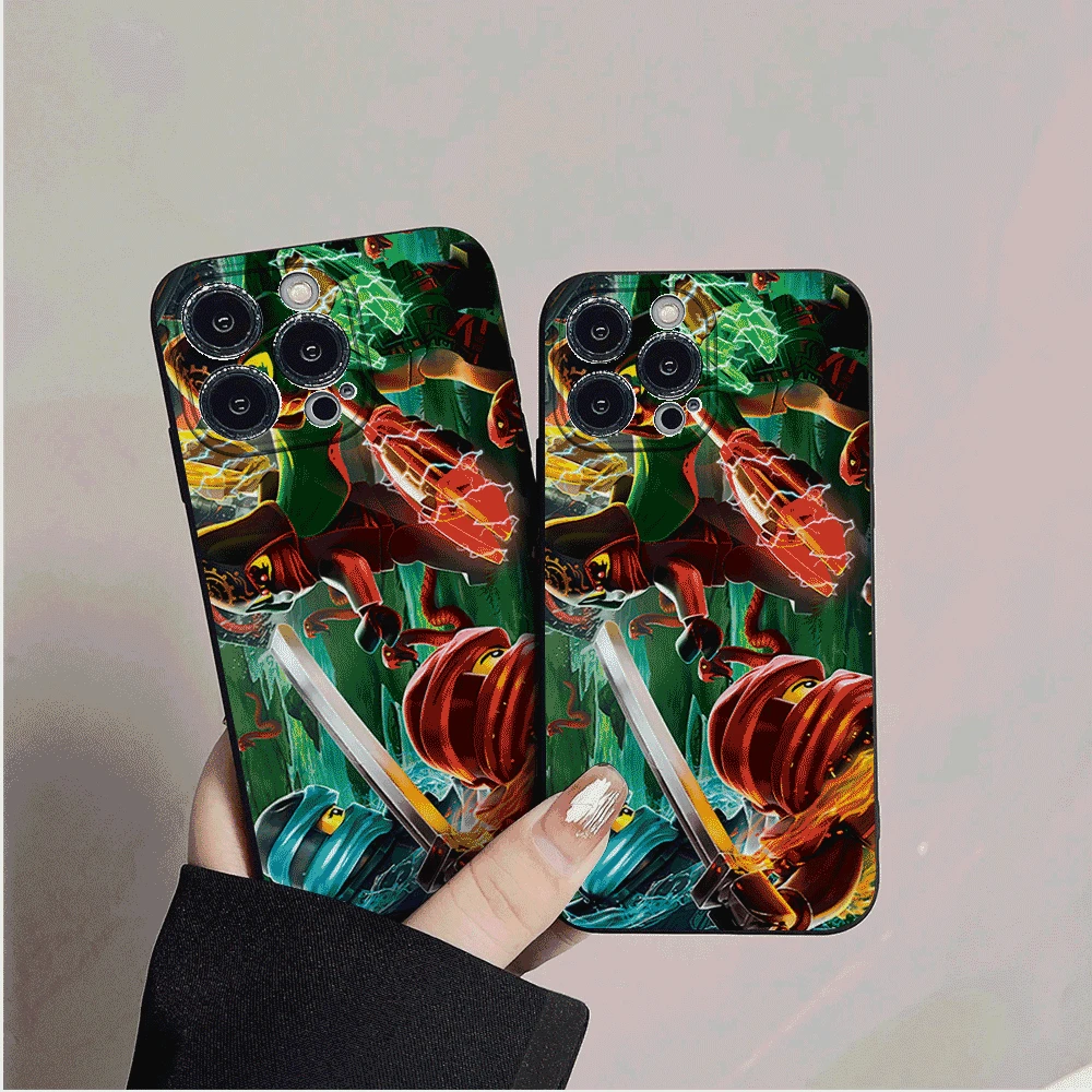 Чехол для телефона N-Ninjago Game-BOY iPhone 11 12 13 14 15 16 mini Plus Pro Max силиконовый черный мягкий