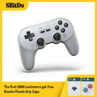 8bitdo pro 2 bluetooth gamepad controller with joystick for nintendo switch pc macos android steam raspberry pi