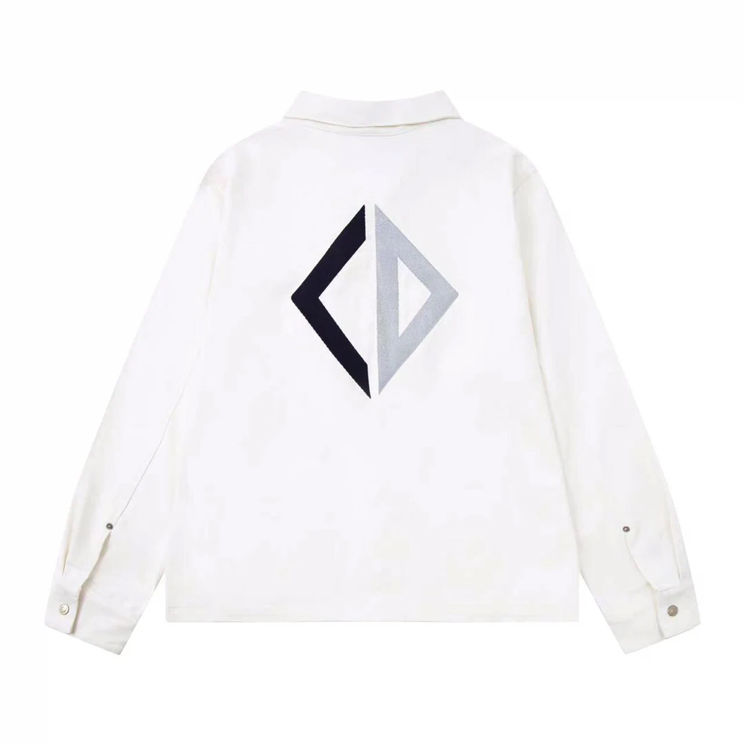 

2023 New Fashion Vintage Cargo Shirt Embroidered Lapel Casual Coat