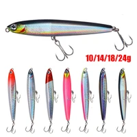 pencil sinking fishing lure weights 10 24g bass fishing tackle lures hard bait lifelike lure for freshwater sea fishing tackle