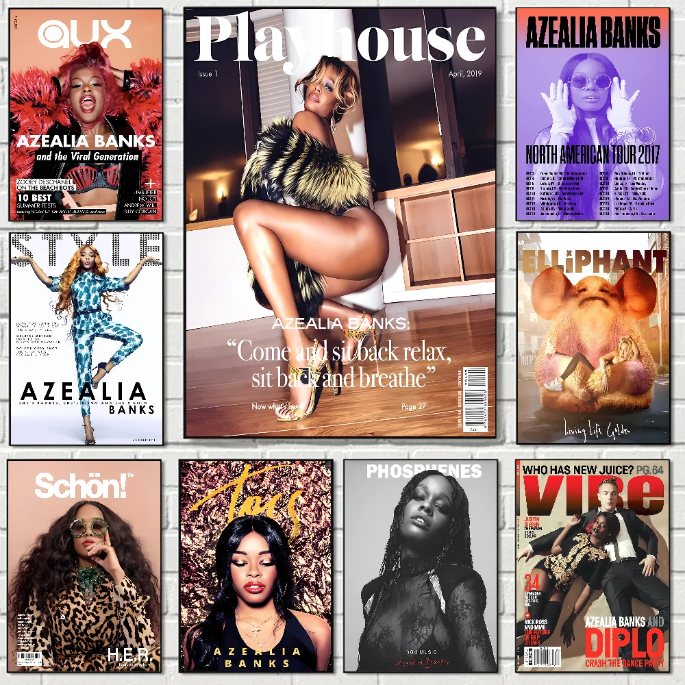 A-Azealia B-Banks плакат наклейки художественные настенные фрески Декор игровой комнаты