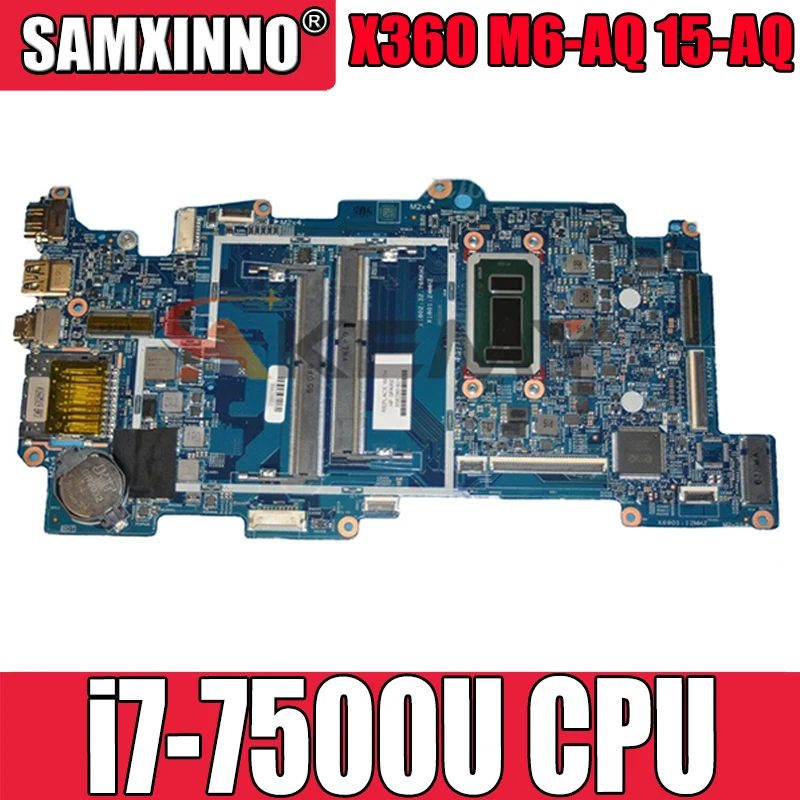

858871-601 858871-001 15257-2N FOR HP X360 M6-AQ 15-AQ Laptop Motherboard With SR2ZY i7-7500u CPU 448.07N06.002N tested ok