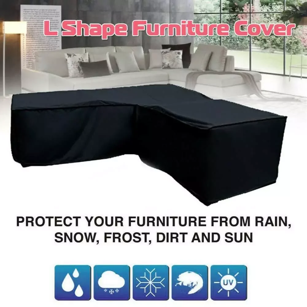 

NEW V Shape L Shape Corner Garden Patio Waterproof Sofa Protective Set Garden Rattan Corner Sofa Furniture Cover