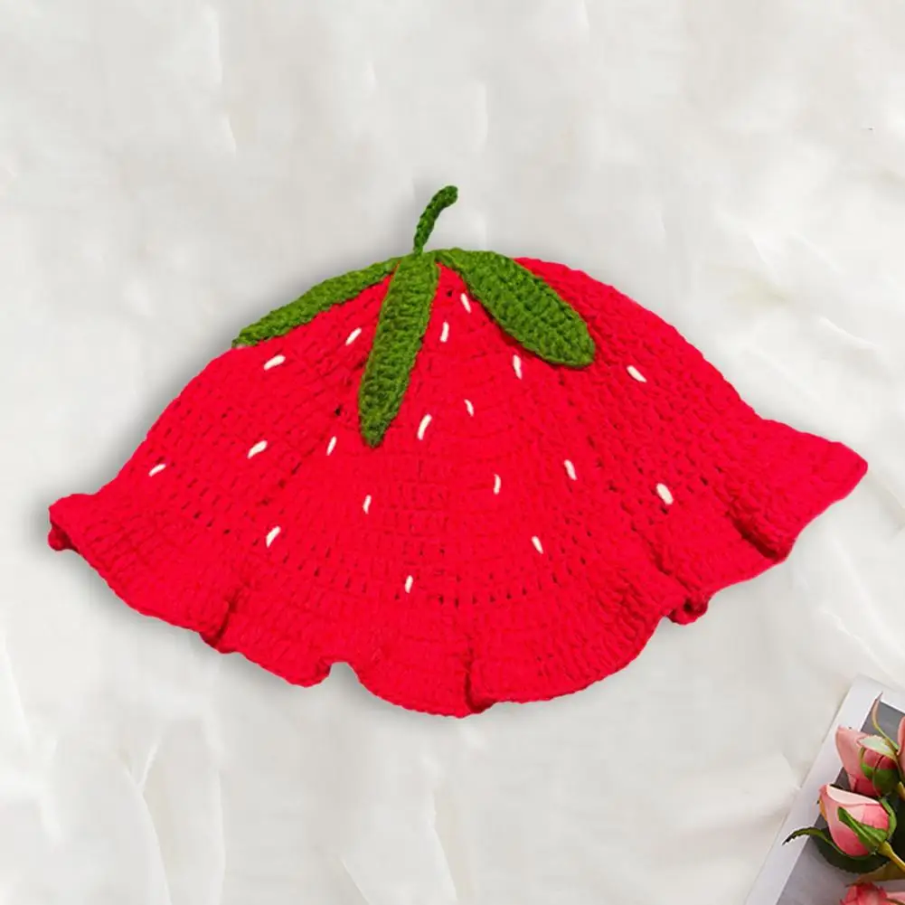 Женская рыбацкая шляпа милая вязаная крючком шляпа-ведро для девочек на