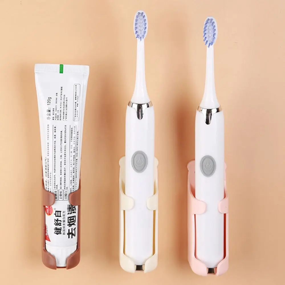 

1Pc Mounted Self Adhesive Storage Stand Electric Toothbrush Holder Punch Free Space Saving Bathroom Organizer