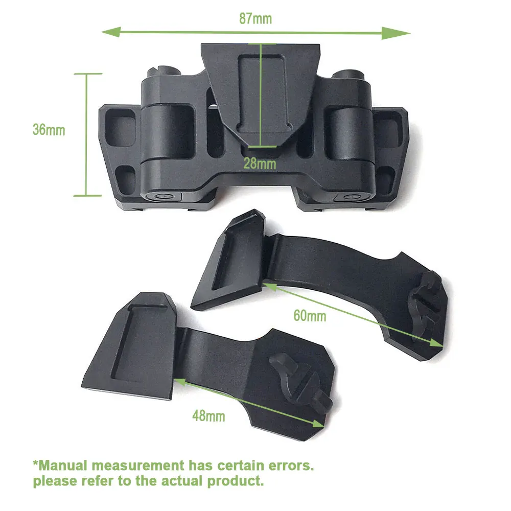 SOTAC двойное искусственное ночное видение J Arm Mount Helmet Kit Tactical NVG Metal Bridge PVS-14 Accessories