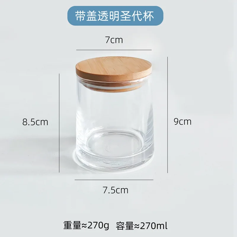 Контейнер для свечей чашка ароматерапии прозрачное цветное украшение